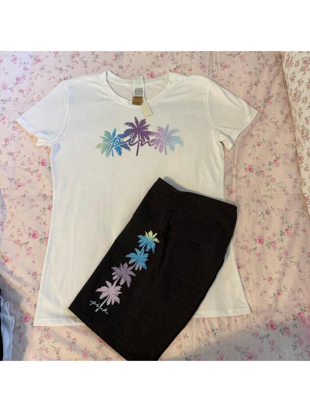 PINK Victoria’s Secret Shirt and Shorts Set